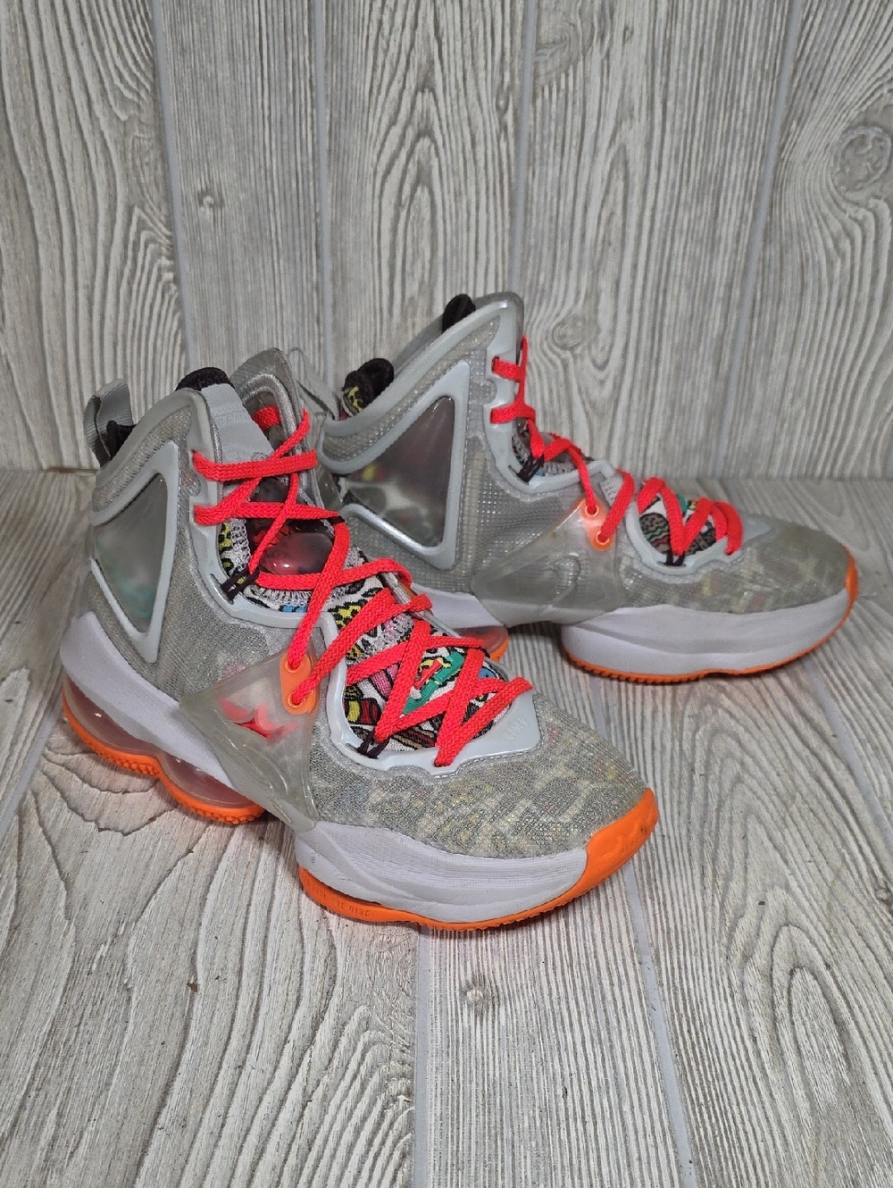 Nike Lebron 19 Fast Food Athletic Sneakers Kids Youth Size 4.5Y
